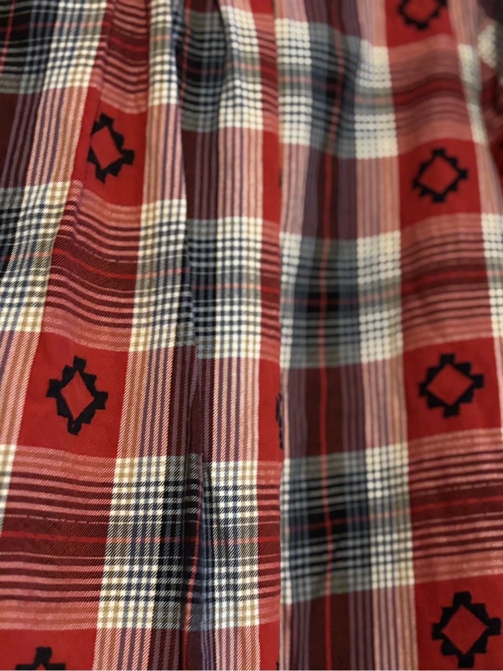 Ariat Red and Black Plaid Button-Down Shirt - Picture 8 of 8